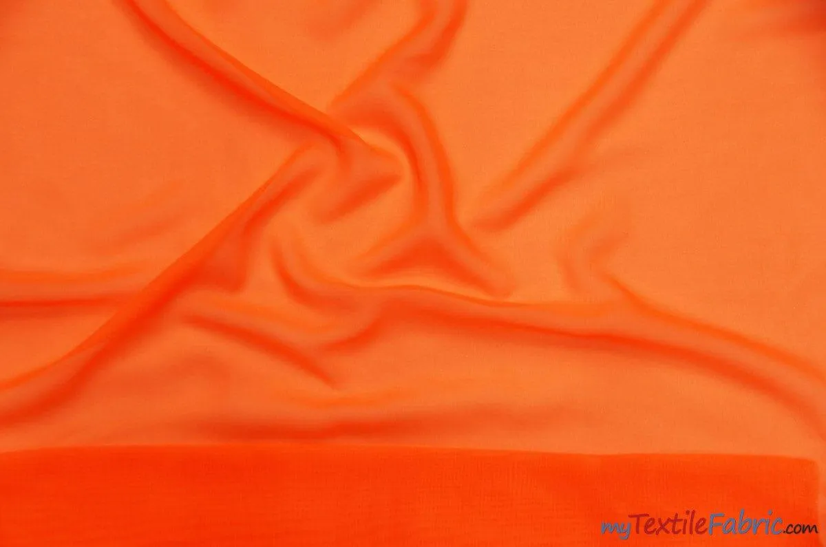 Chiffon Fabric | Super Soft & Flowy | 60" Wide | Wholesale Bolt | Multiple Colors |