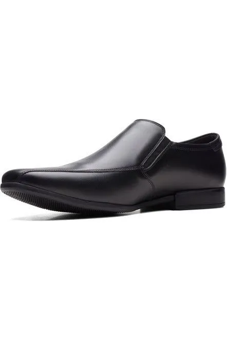 Clarks Sidton Edge in Black Leather