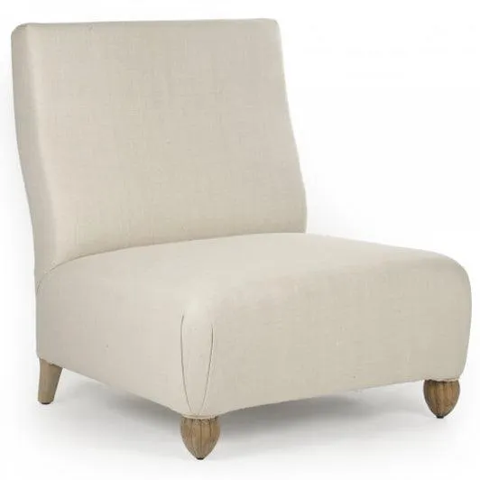 Contemporary Silk Powder Accent Chair