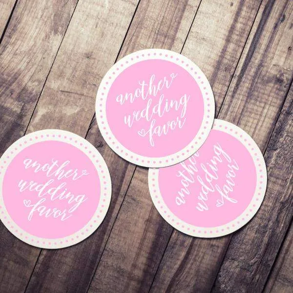 CUSTOM wedding coaster another wedding favor