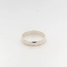 Dara Diamond Pixel 925 Silver Wedding Band Ring