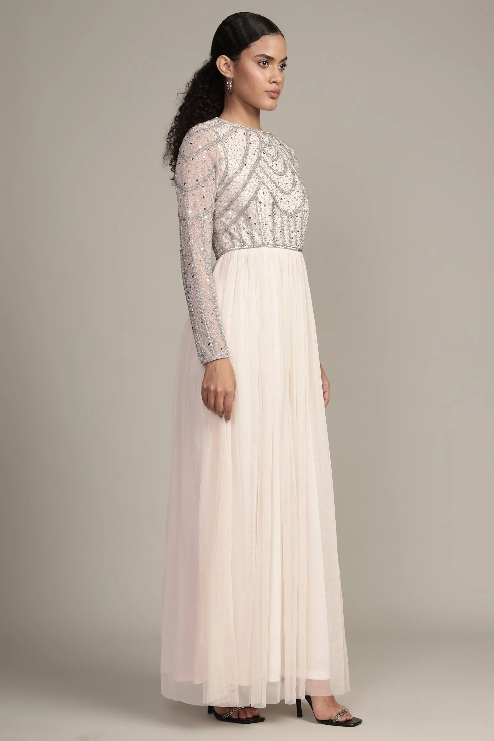 Ellie Maxi Dress in Powder Pink