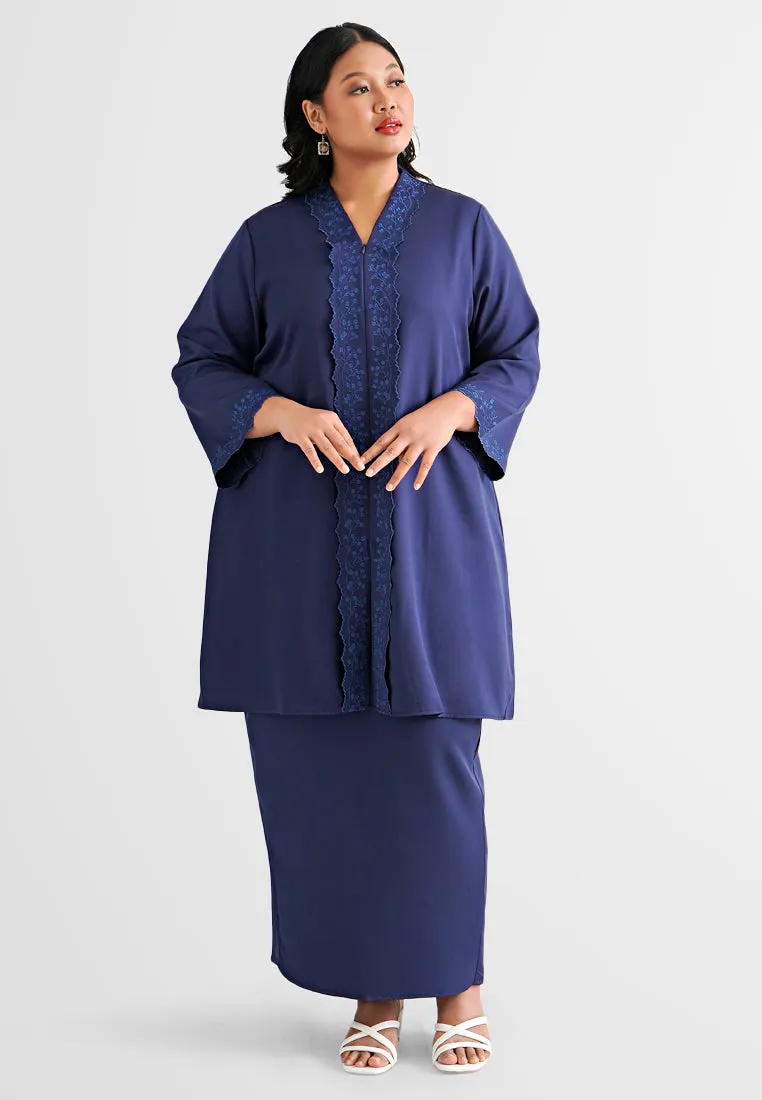 Elzia Minimalist Embroidery Kebaya Set