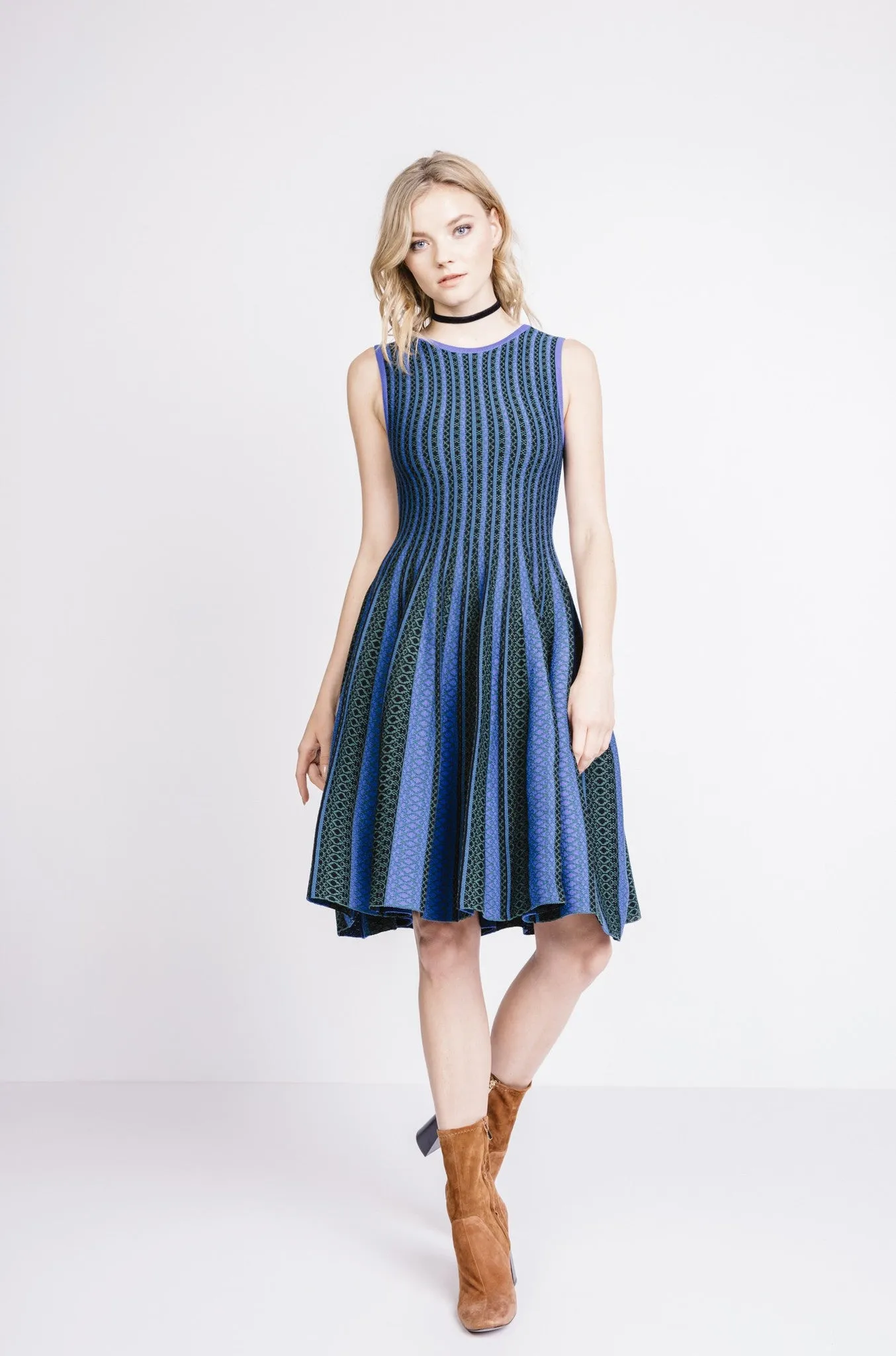 Endless Rose Vertical Striped Knit Dress