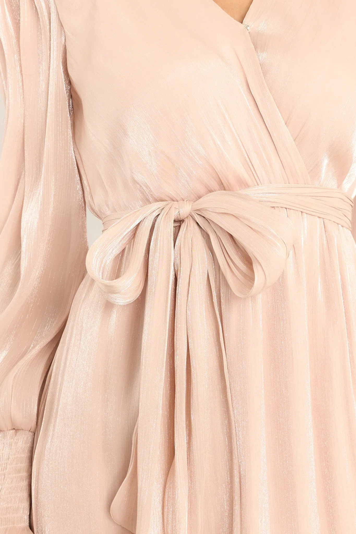 Eternal Devotion Blush Midi Dress