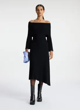 Eve Off Shoulder Wool Dress