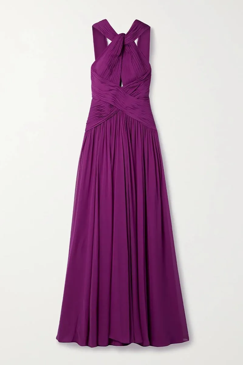 Evelyn Chiffon Maxi Dress