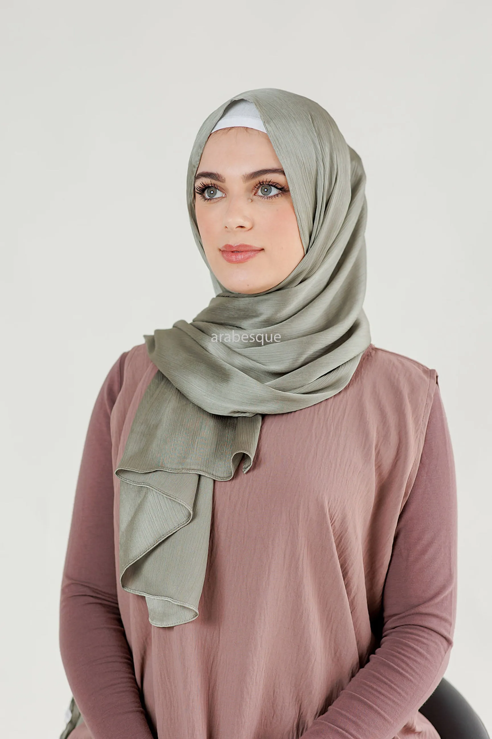 Fine Line Silk Chiffon Hijab