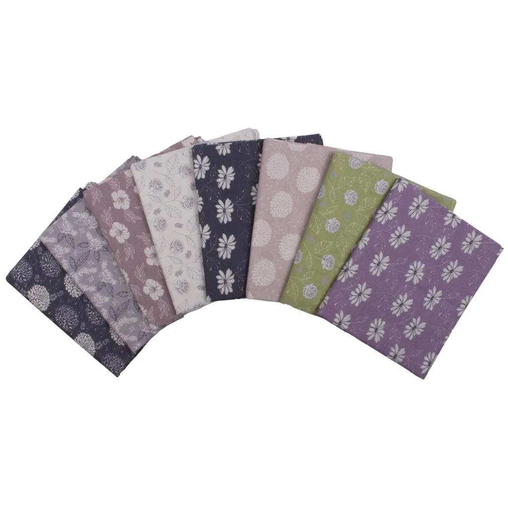 Floral Fusion 8 Piece Cotton Fat Quarter Bundle