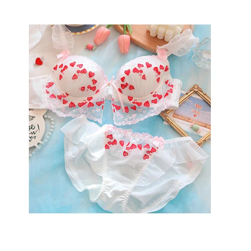 Frilly Valentine Lingerie Set