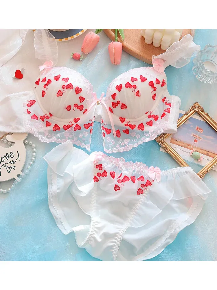 Frilly Valentine Lingerie Set