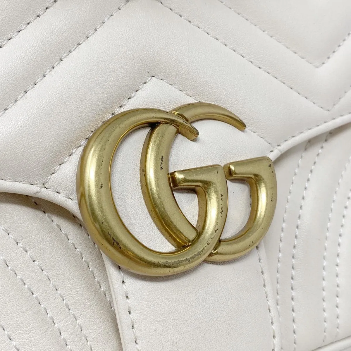 Gucci Ivory Small GG Marmont Bag