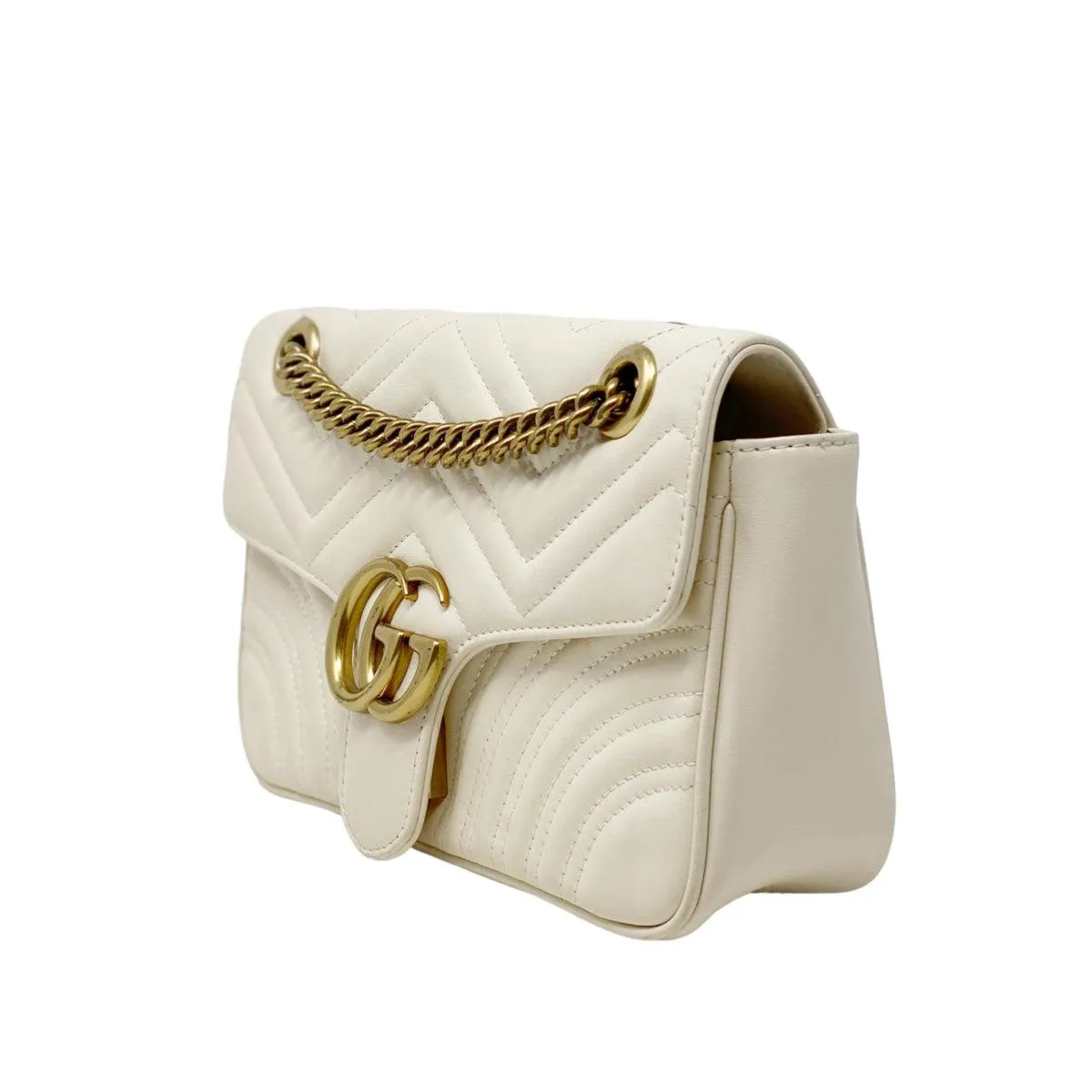 Gucci Ivory Small GG Marmont Bag