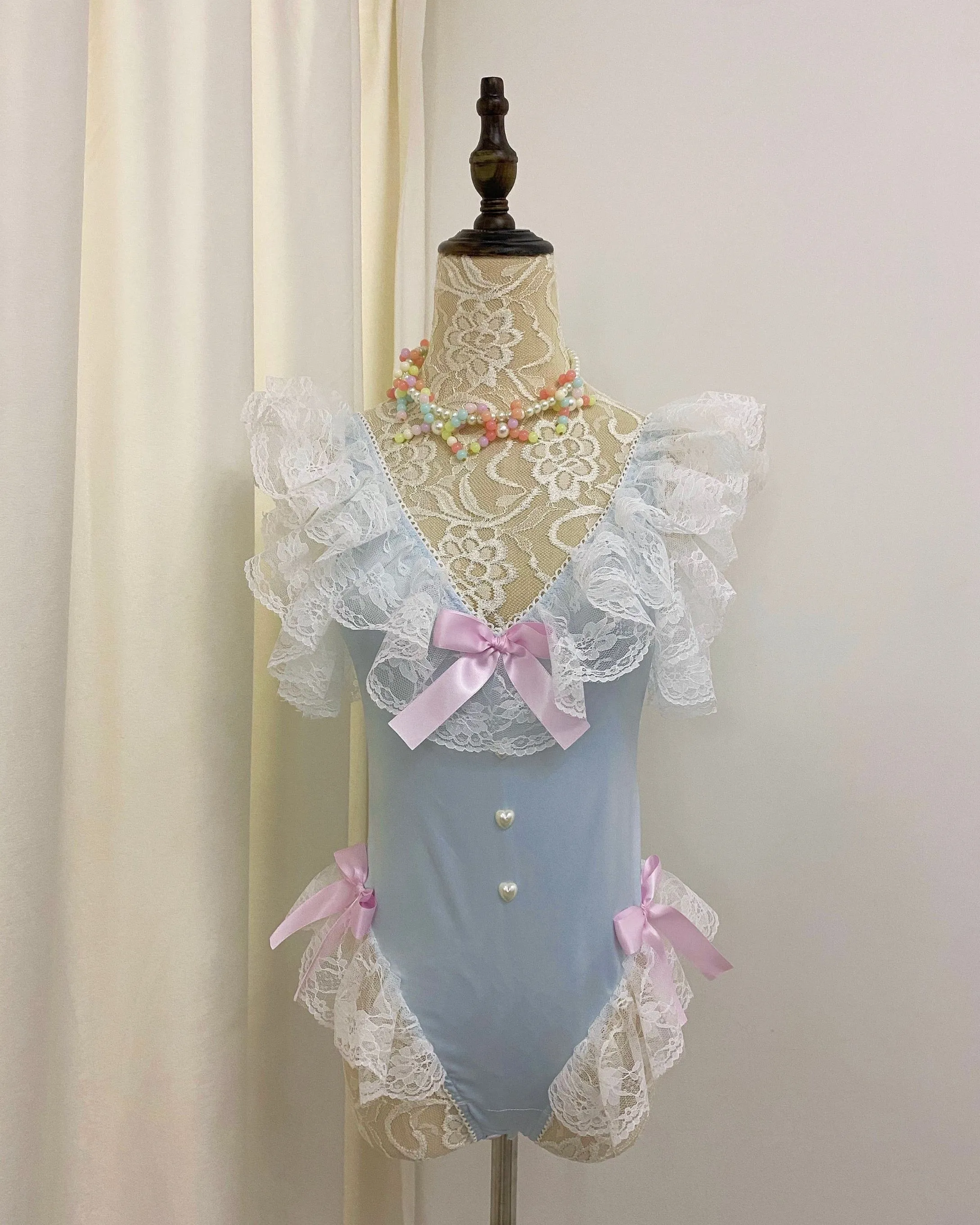 [Handmade Lingeire] Blue Angel Melody Lingerie Bodysuit