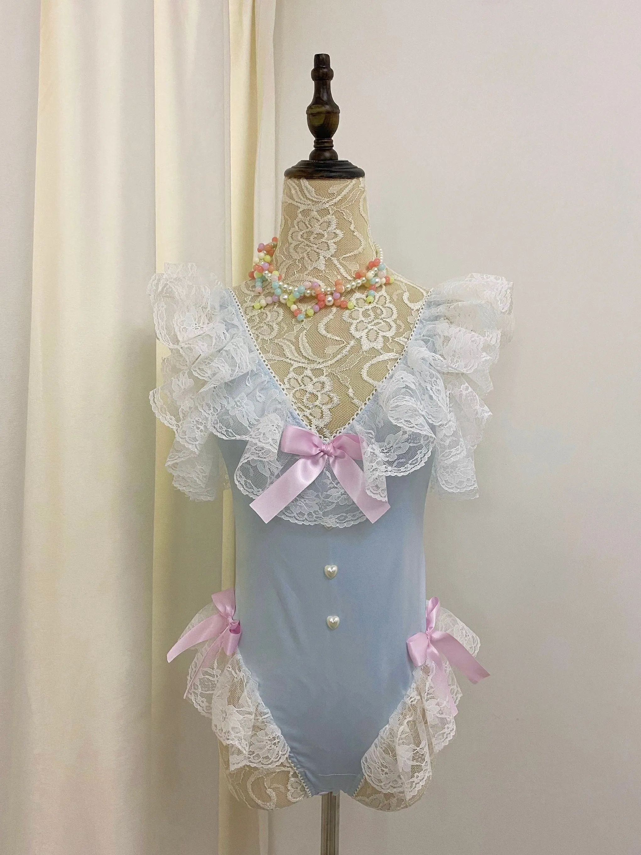 [Handmade Lingeire] Blue Angel Melody Lingerie Bodysuit