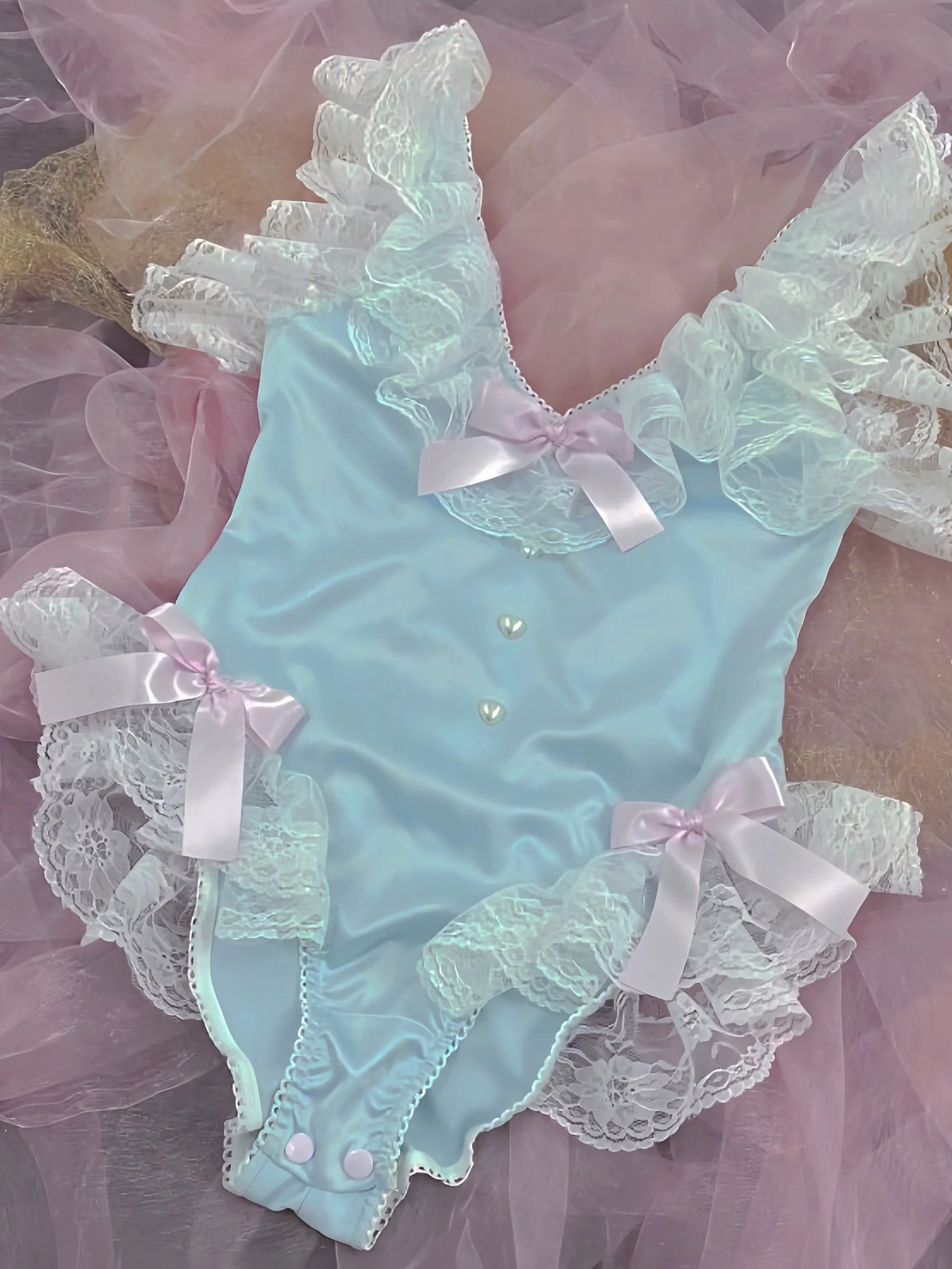 [Handmade Lingeire] Blue Angel Melody Lingerie Bodysuit