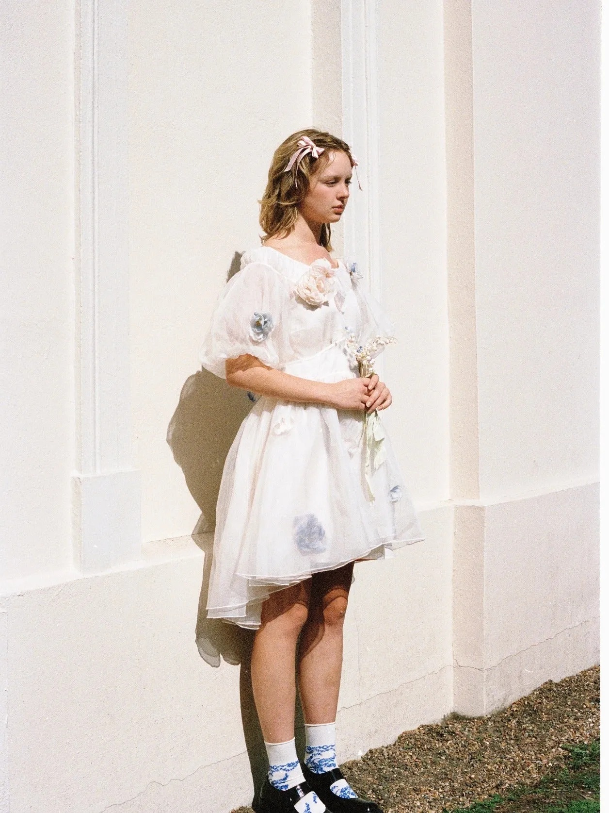 [Haute couture] Enamel illusion Wedding Dress New Vintage Dress Handmade By Ankin