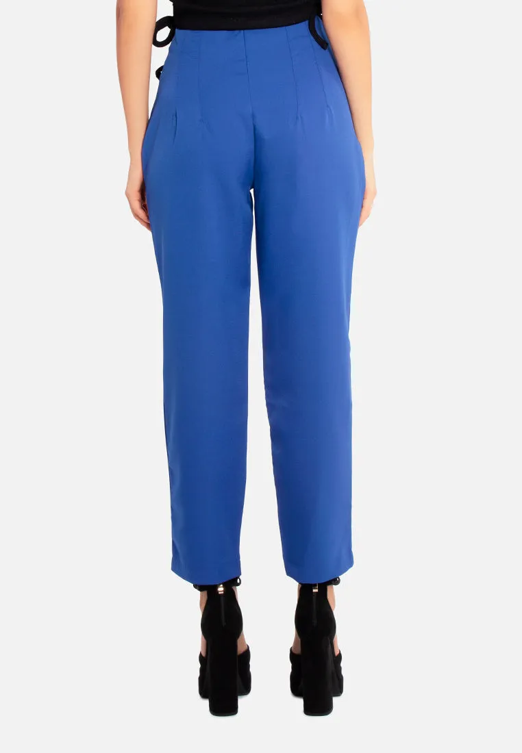 High Waist Semi Casual Trousers