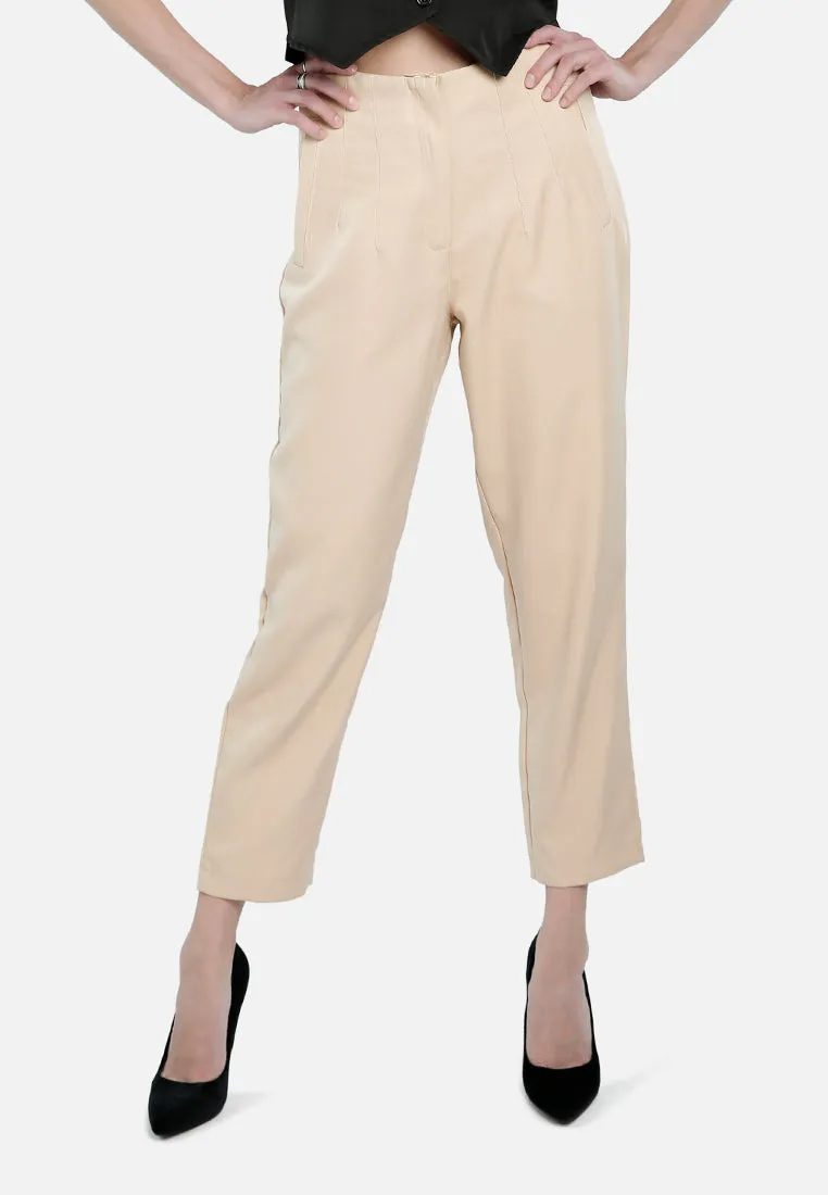 High Waist Semi Casual Trousers