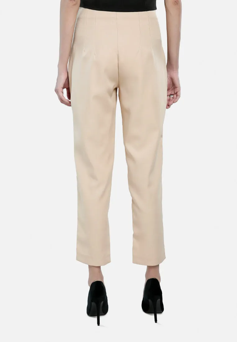 High Waist Semi Casual Trousers