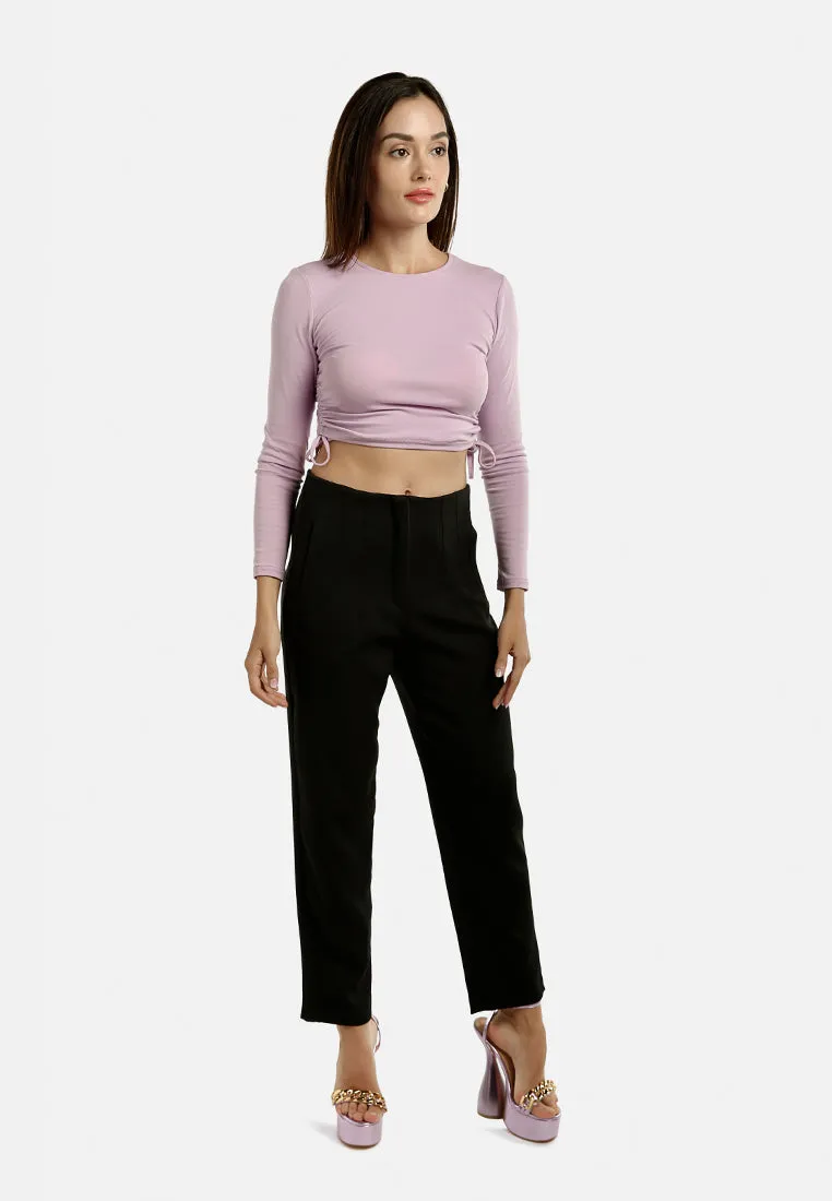 High Waist Semi Casual Trousers