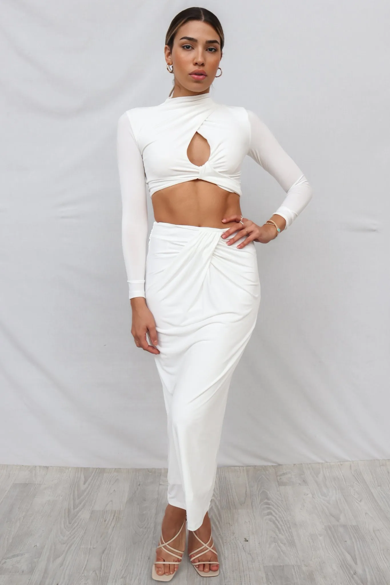 Kaila Set Skirt - White