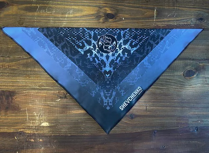 La Pantera Blue Leopard Bandana