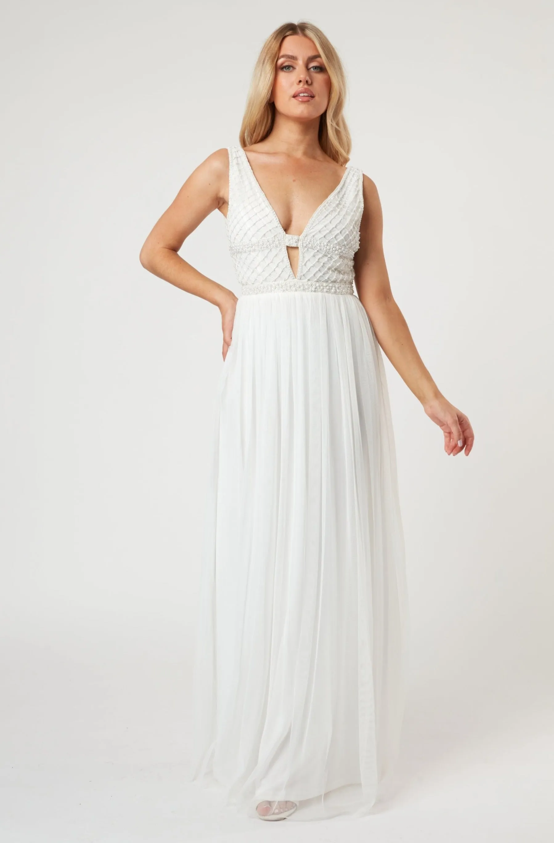 Myla Pearl Beaded Wedding Dress