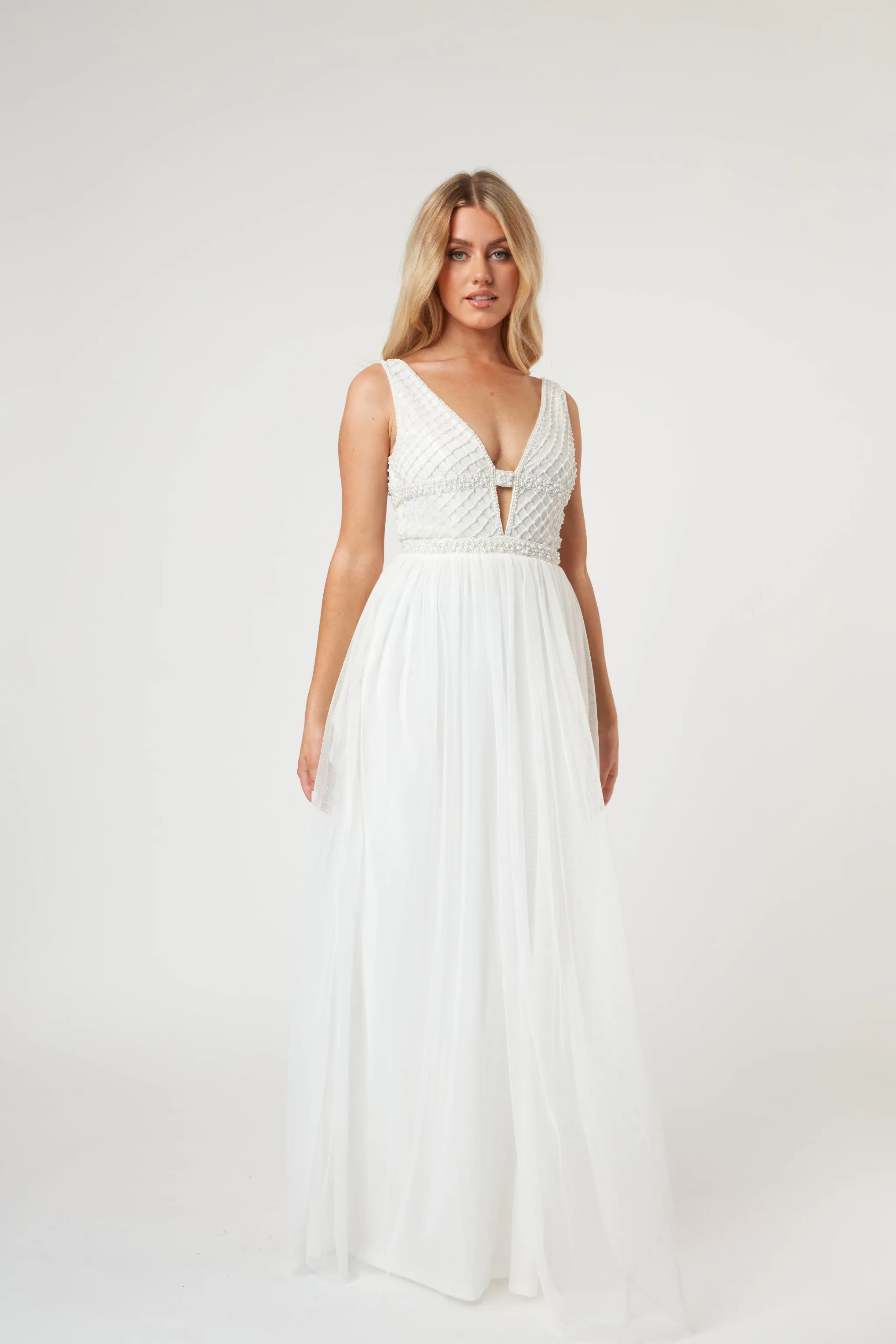 Myla Pearl Beaded Wedding Dress