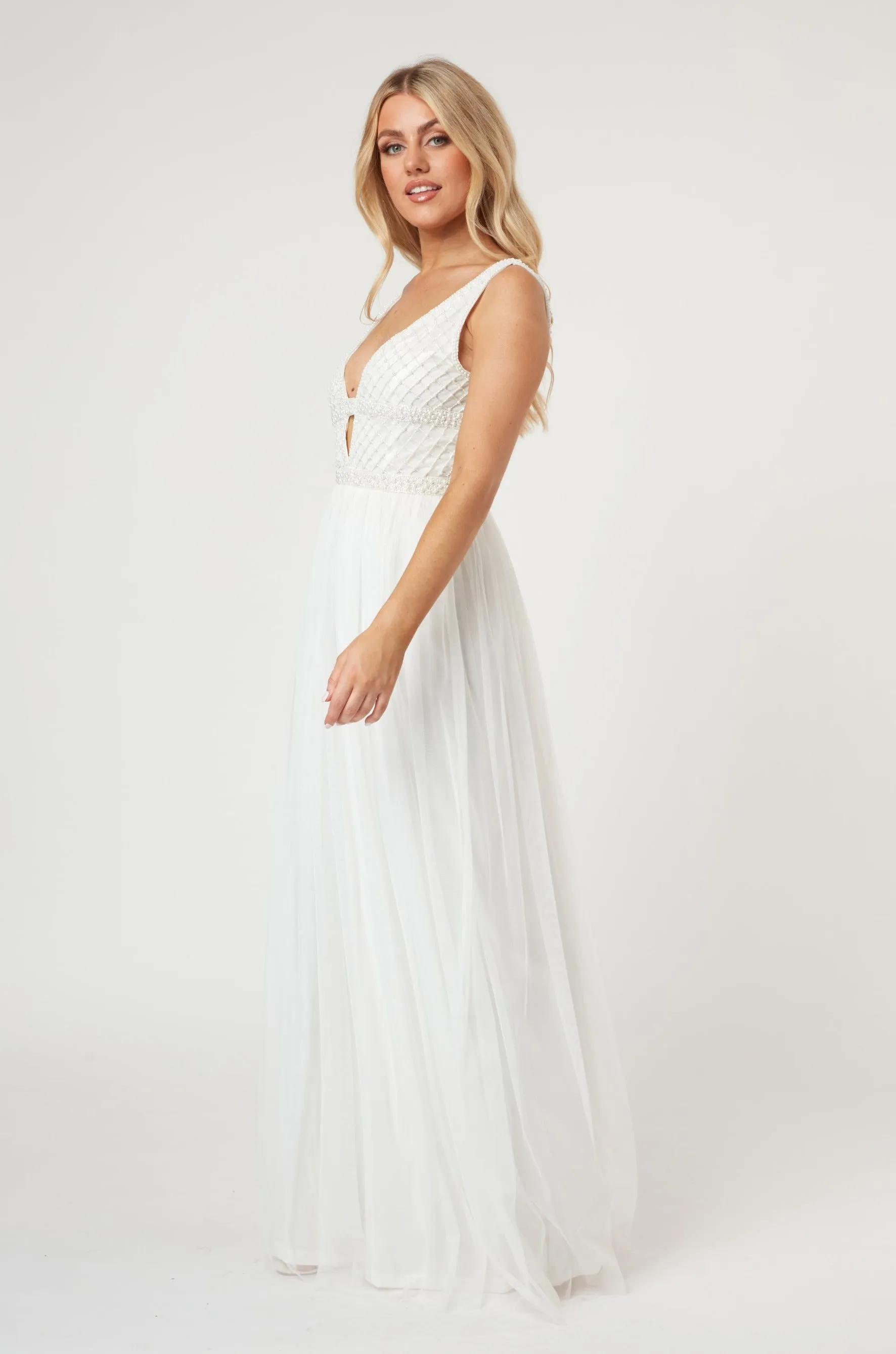 Myla Pearl Beaded Wedding Dress