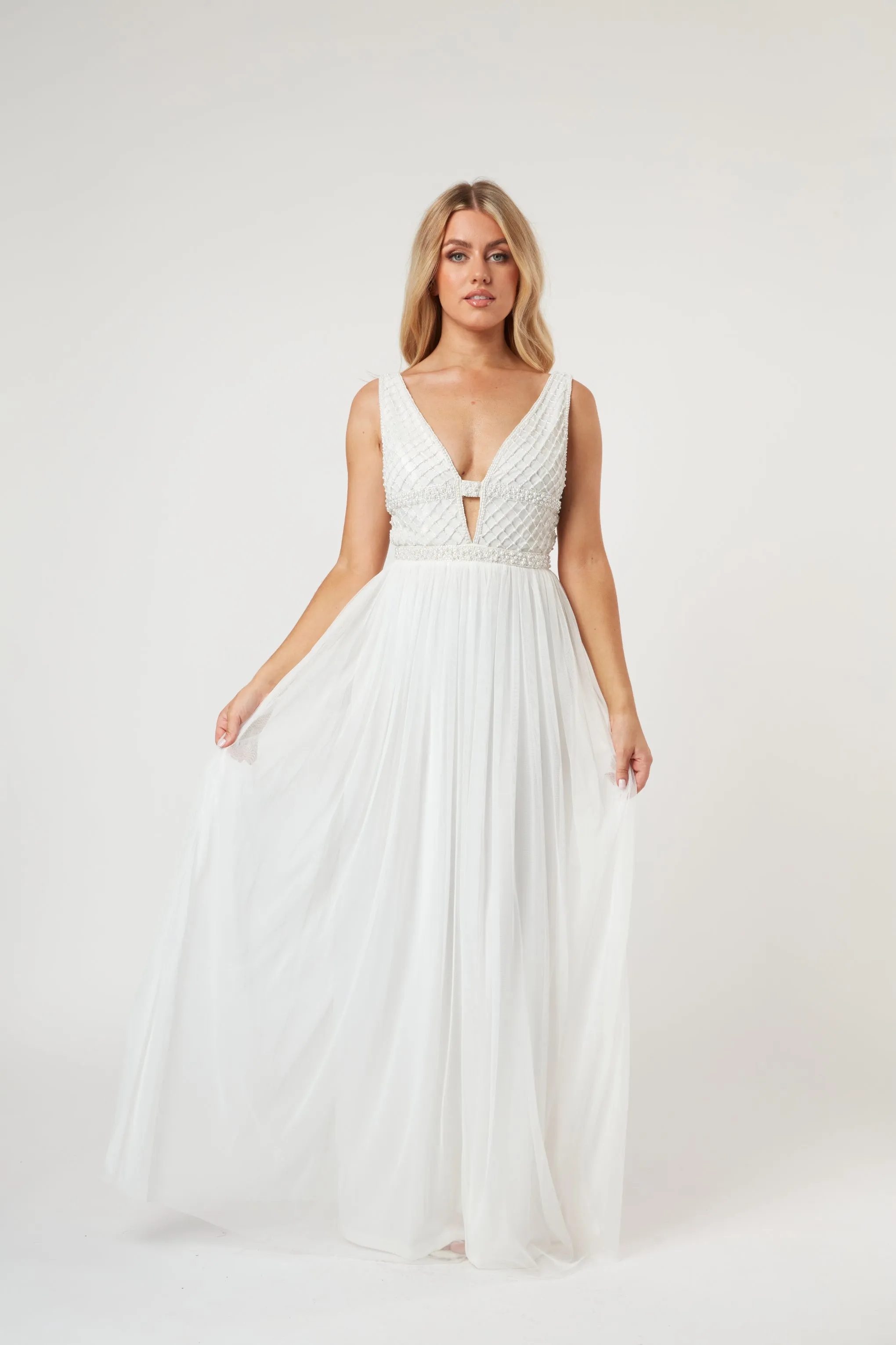 Myla Pearl Beaded Wedding Dress