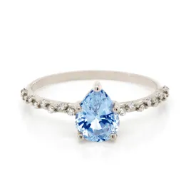 Nessa | blue sapphire & diamonds