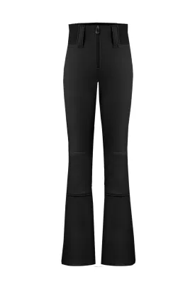 Poivre Blanc Short Length Softshell Ski Pant in Black W24-1121