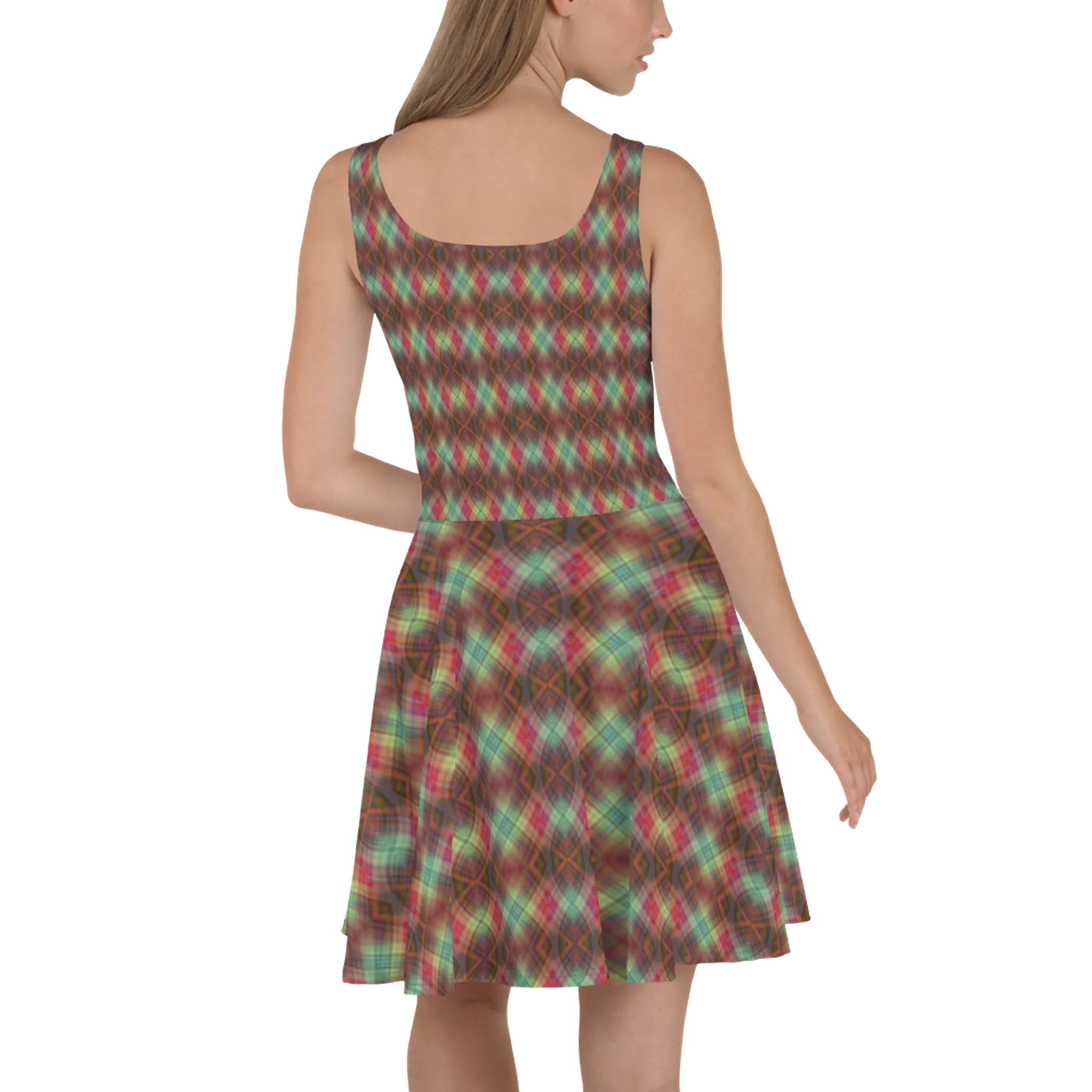 Recursia Argyle Rewired II Skater Dress