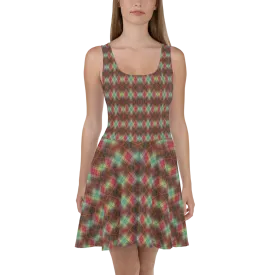 Recursia Argyle Rewired II Skater Dress