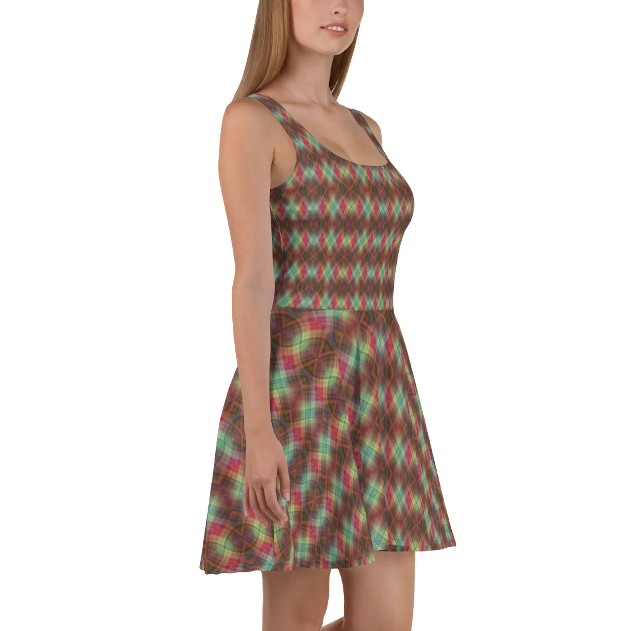 Recursia Argyle Rewired II Skater Dress