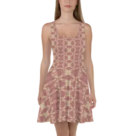 Recursia Argyle Rewired Skater Dress In Pink