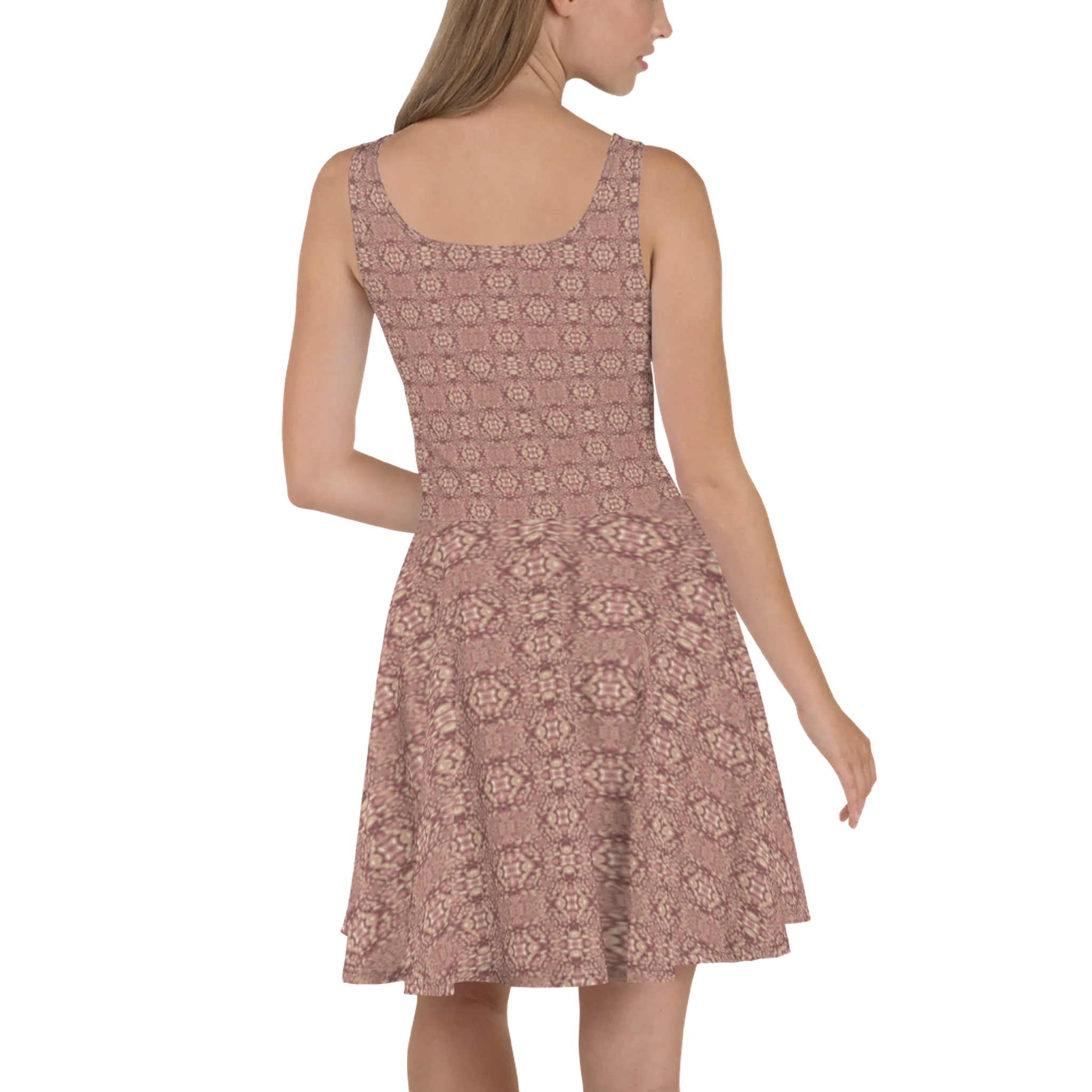 Recursia Indranet Skater Dress In Pink