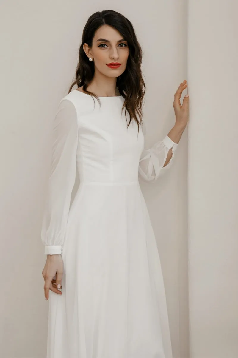 Romantic Moments Long Sleeve Midi Dress