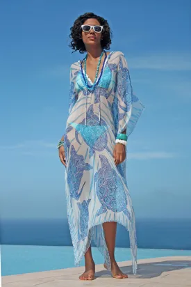 Silk Chiffon Lea Kaftan TURTLE