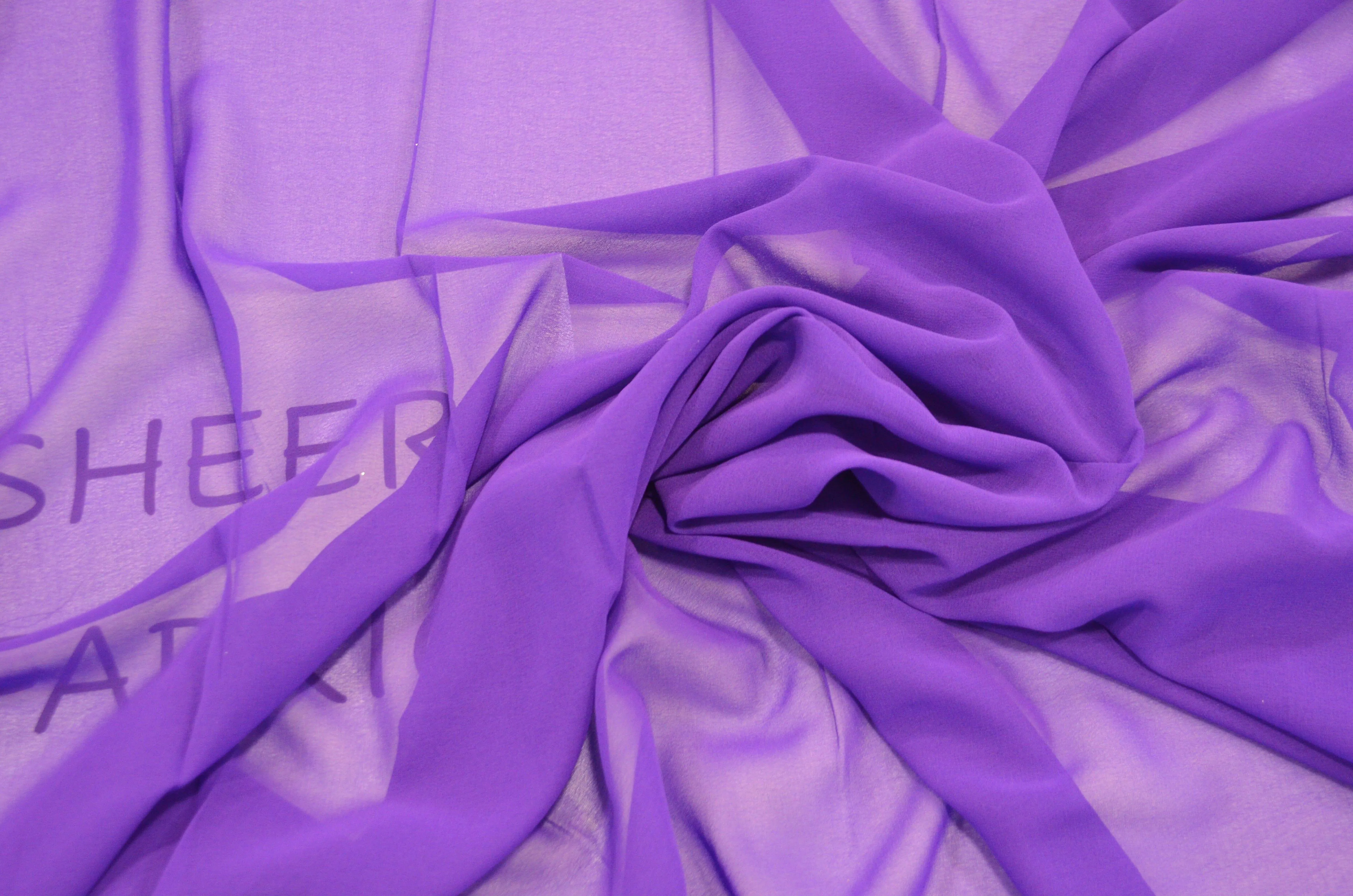 Silky Chiffon Fabric | Imitation Silk Chiffon | Super Soft & Flowy | 43" Wide | 100% Polyester