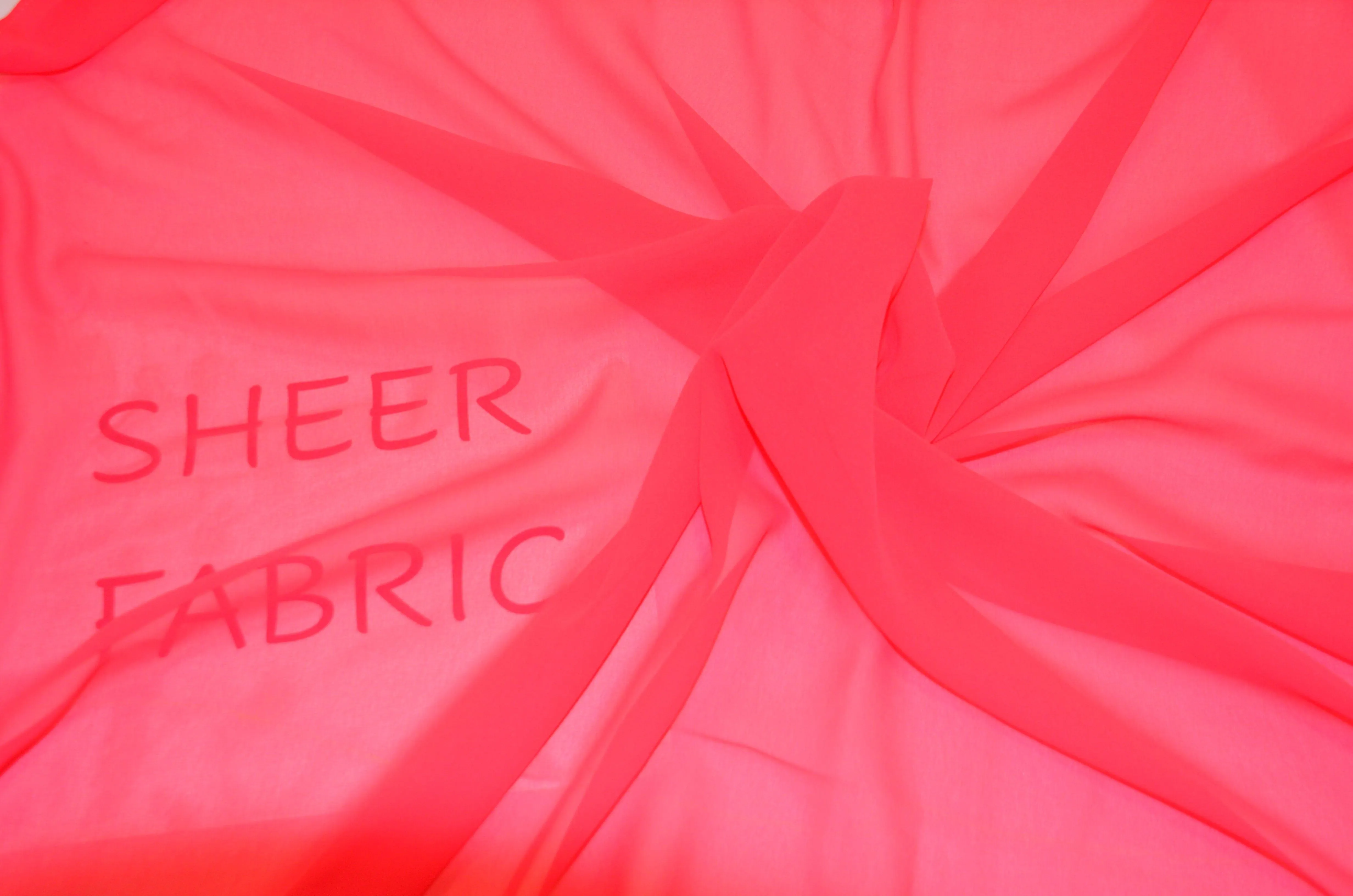 Silky Chiffon Fabric | Imitation Silk Chiffon | Super Soft & Flowy | 43" Wide | 100% Polyester