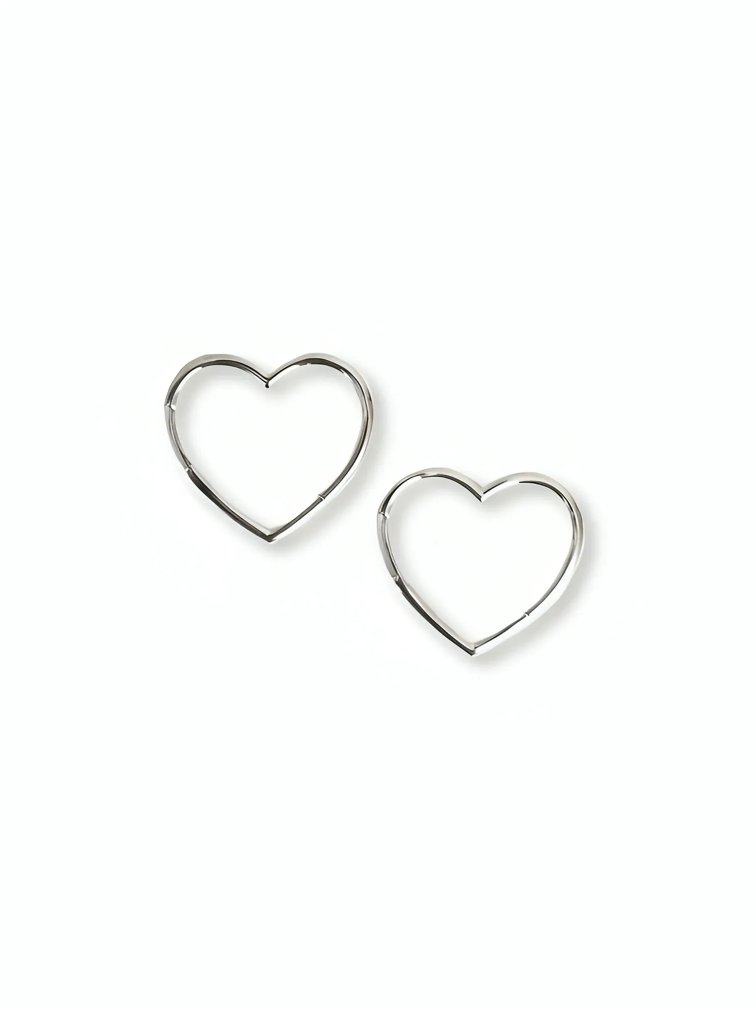 Silver Heart Earrings