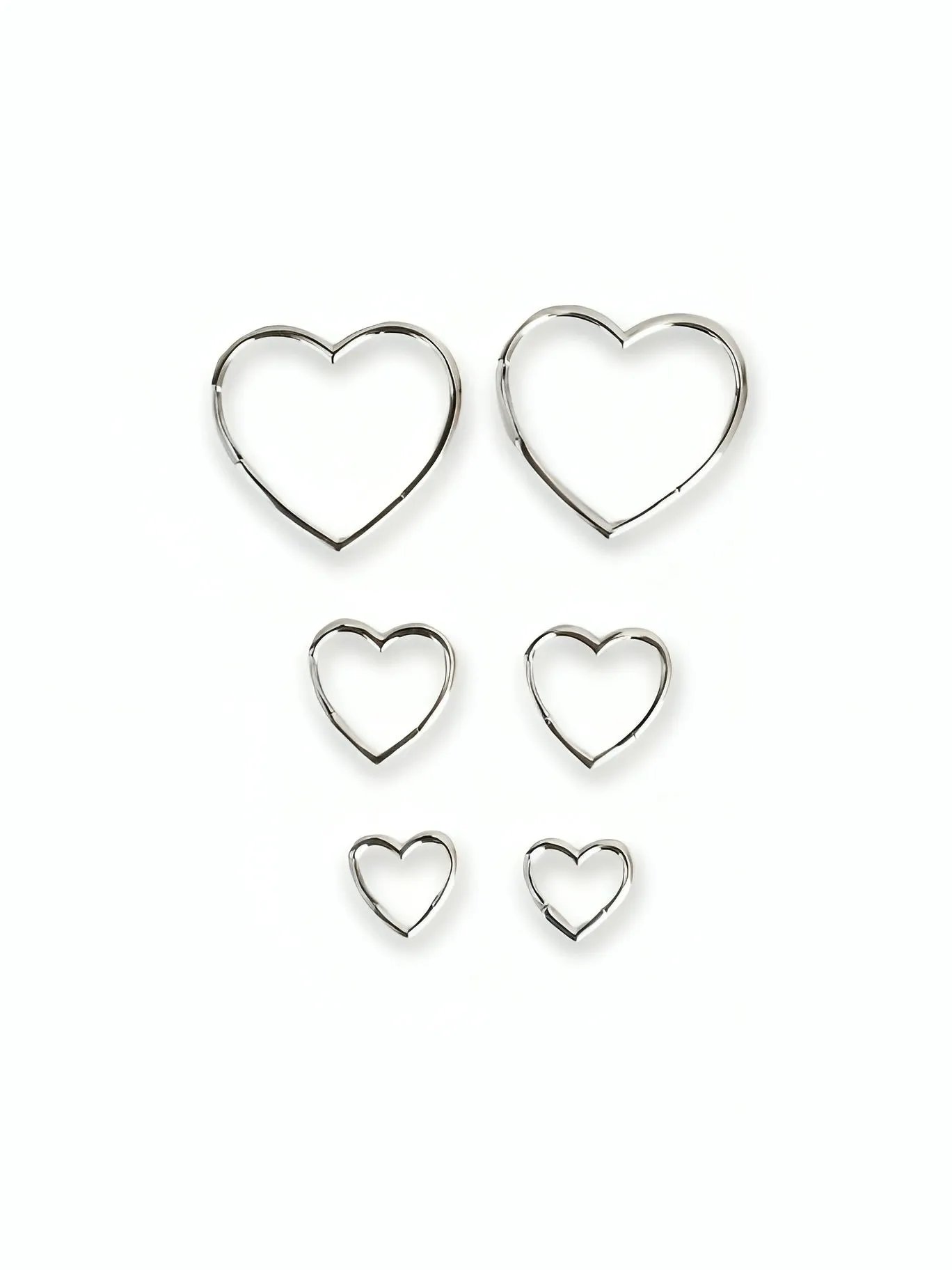 Silver Heart Earrings