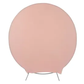 Spandex Arch Cover for Round 7.5 ft Wedding Arch Stand  - Blush/Rose Gold