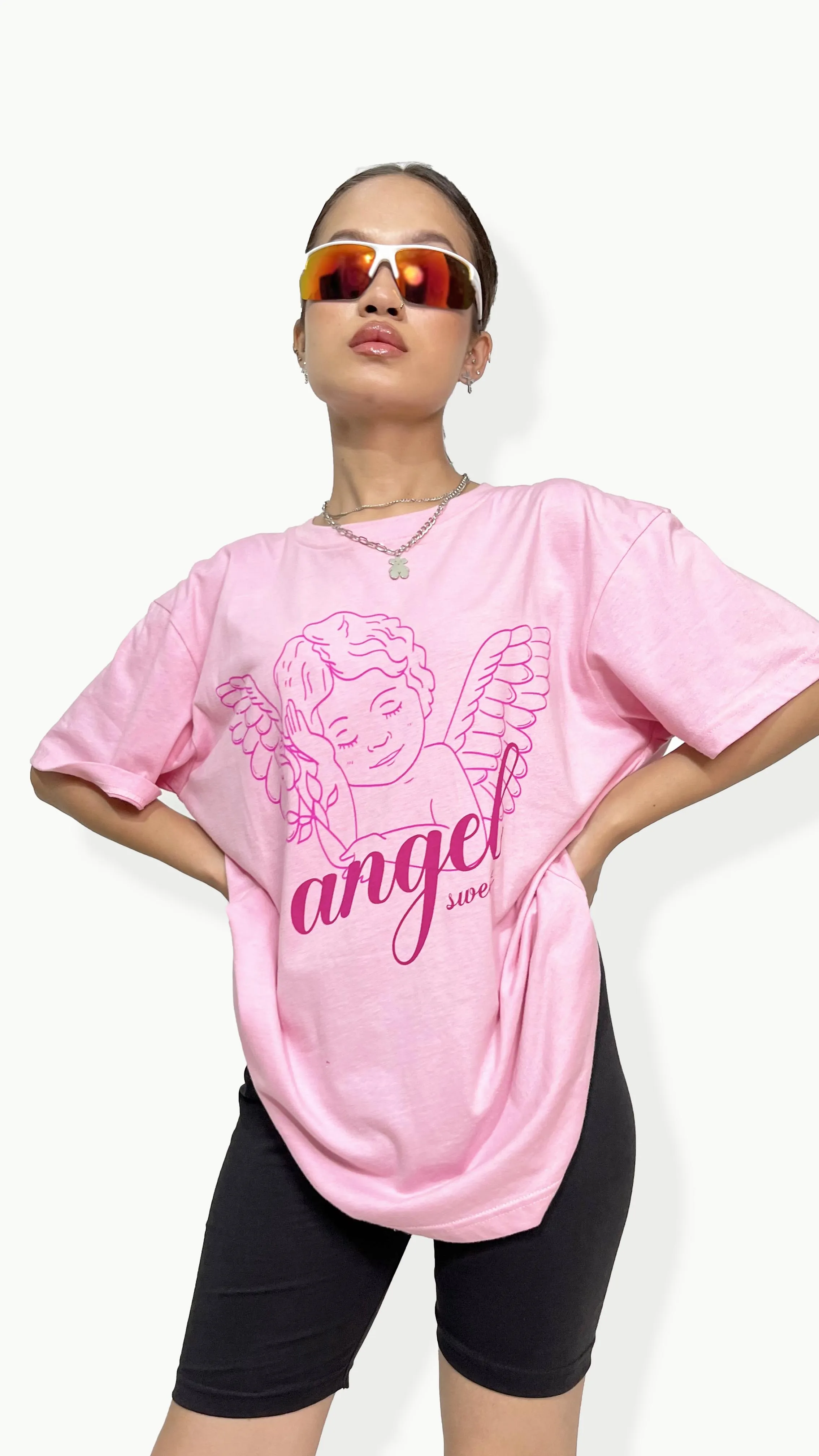 Sweet Angel Pink Oversized T-shirt