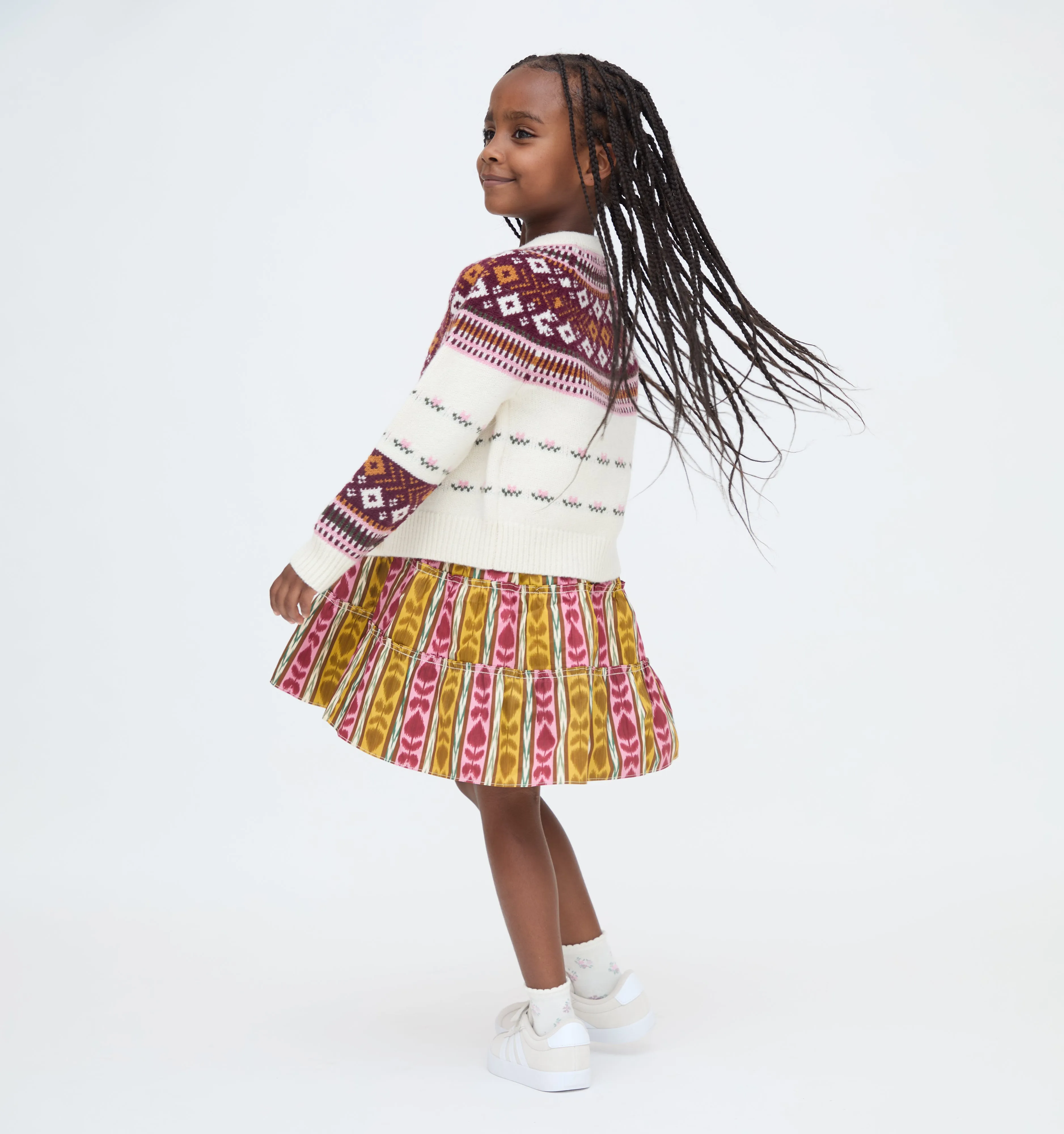 The Tiny Ellie Nap Dress - Ikat Topiary