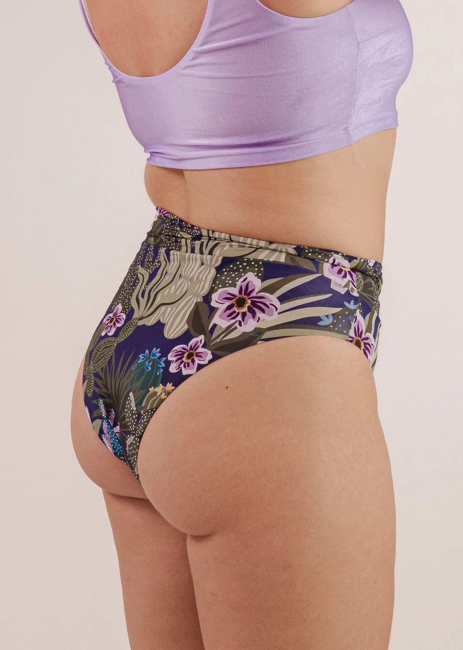 Tofino Jardin de Nuit High Waist Bikini Bottom