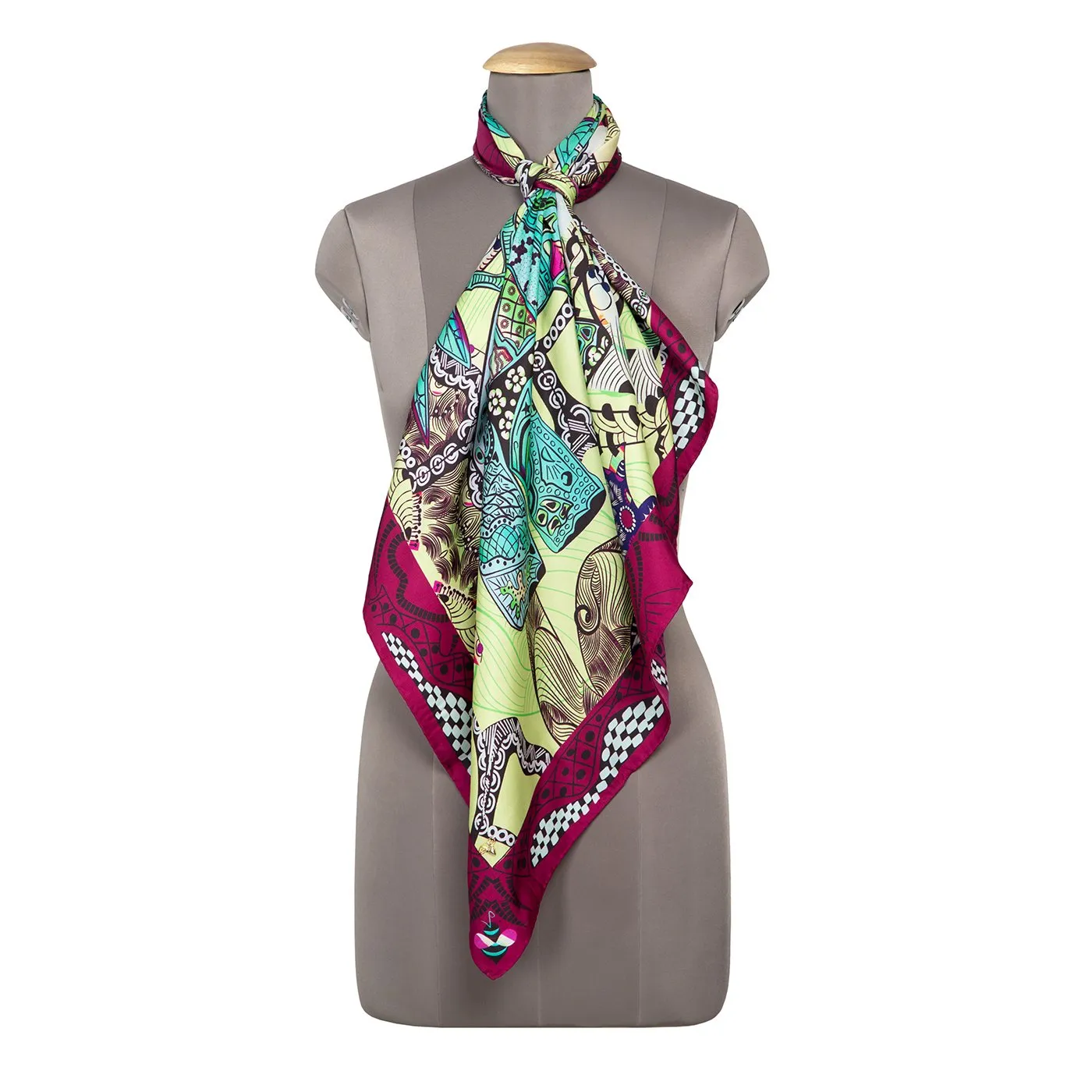 Tuskers Silk Square Scarf