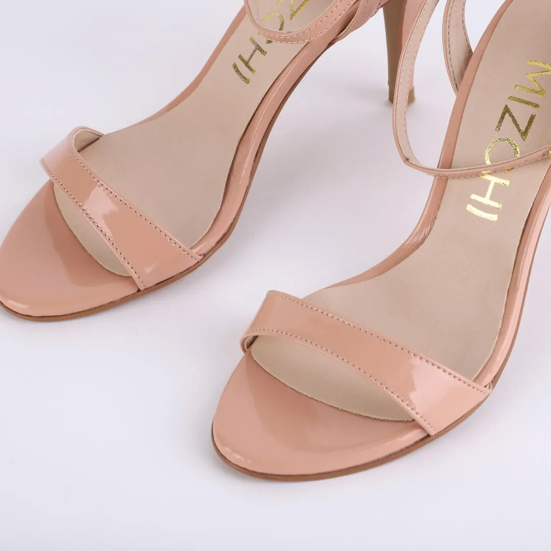 *UK size 2 - MEGAN - pink patent, 8cm heels